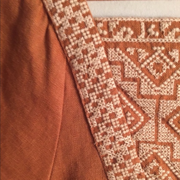 Madewell Linen Embroidered Wander Dress - Picture 3 of 8